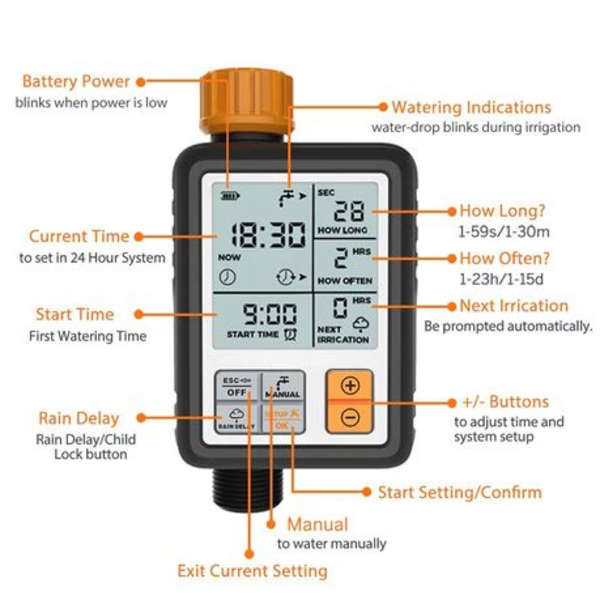 HCT-311 Digital Irrigation Water Timer