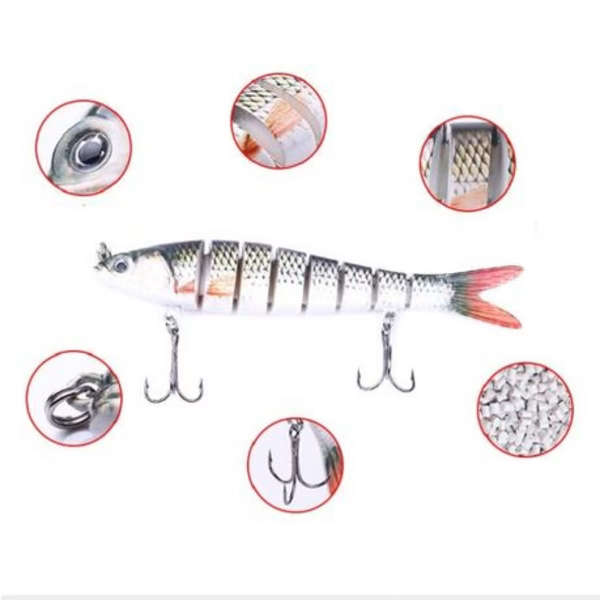 Luya Knotty 3pcs Plastic Lure (13.7cm)
