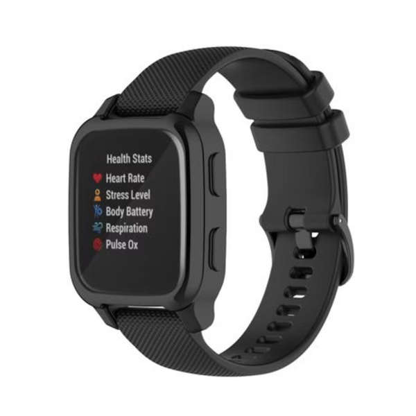 LOBO Cover with Integrated Screen Protector for Garmin Venu Sq2 - Black