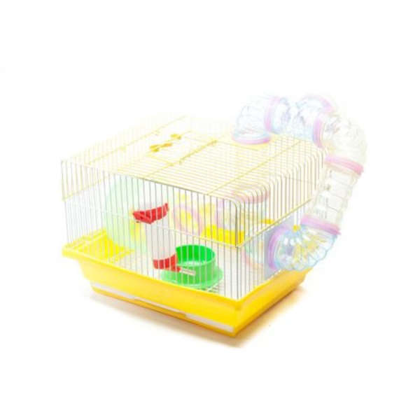 Hamster Cage With Tunnel (35cm x 28cm x 23cm)
