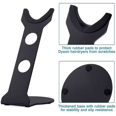 Z1 Hair Dryer Holder Stand for Dyson Supersonic Hairdryer - Black