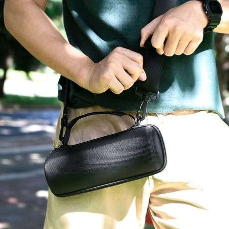 Molded EVA Case with Shoulder Strap for JBL Flip 3/4/5/6 (Black)
