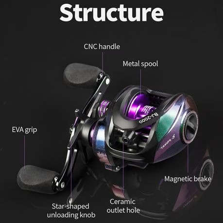 TAKUMI-S Baitcasting Reel BJ2000 - Left Hand
