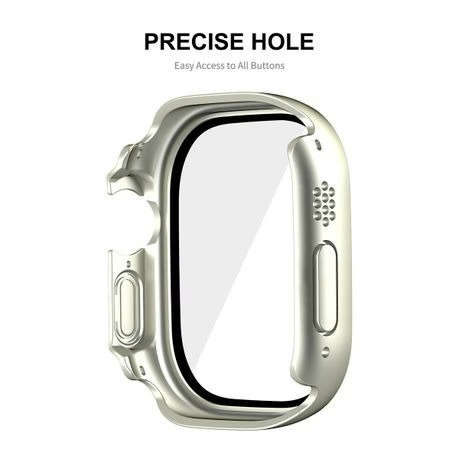 ENKAY Bumper with Tempered Glass for Apple Watch Ultra 49mm - Transparent
