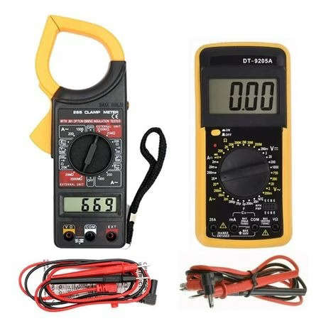 DT9205A Digital Multimeter & DT266 Electronic Digital Clamp Meter
