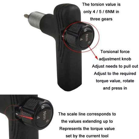 Ratchet Torque Wrench - 4 - 5 - 6Nm