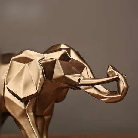 Gold Elephant Ornament (26 x 15cm)