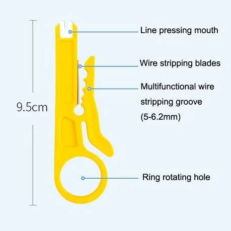 RJ45 Crimping Tool For Pass-Through Connector Combo