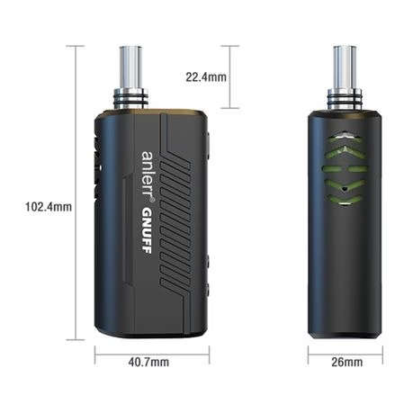 Anlerr Gnuff 3-in-1 with Vaporizer OLED Display (Black)