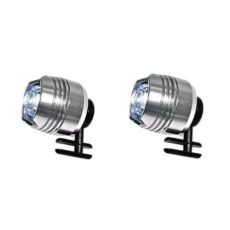 Aluminium Shoe Lights - 2 Pack - Battery Powered - Silver