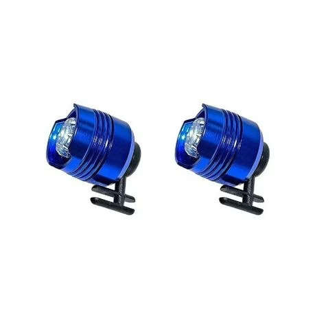 Aluminium Shoe Lights - 2 Pack - Battery Powered - Blue