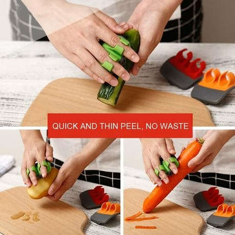 2 x Finger Grip Peelers
