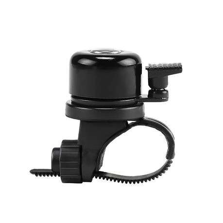 Bicycle Bell with Hidden Airtag Holder - Black