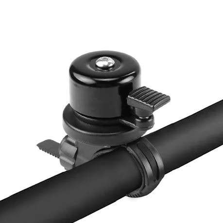 Bicycle Bell with Hidden Airtag Holder - Black
