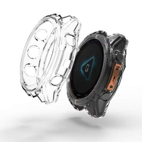 LOBO TPU Protective Bumper for Garmin Fenix 8 - 51mm, Amoled &amp; Solar - Clear