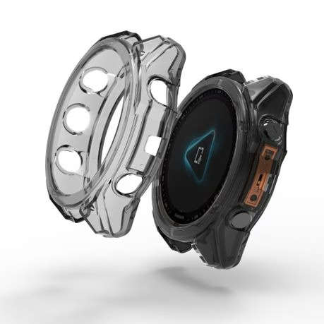 LOBO TPU Protective Bumper for Garmin Fenix 8 - 51mm, Amoled &amp; Solar - Clear