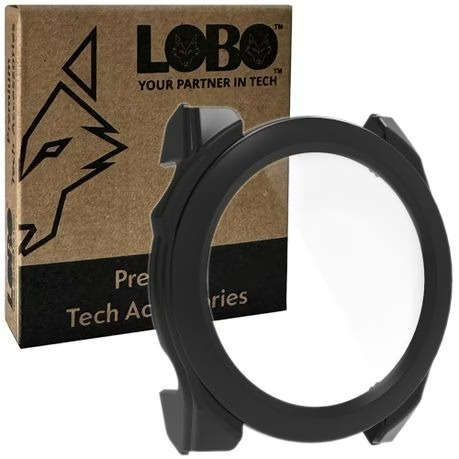 LOBO Protector with Built-In Tempered Glass for Garmin Fenix 8 - 43mm - Black