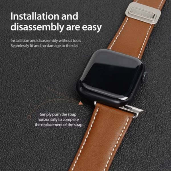 Dux Ducis Genuine Leather Strap compatible with Apple Watch 38/40/41mm