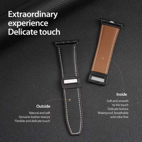 Dux Ducis Genuine Leather Strap compatible with Apple Watch 38/40/41mm