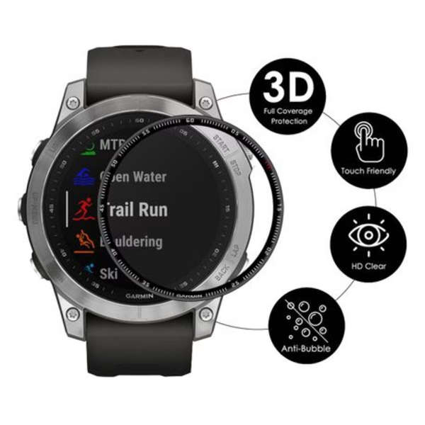 2 PCS WILK Acrylic Screen Protectors with 3D Edge for Garmin Fenix 7S