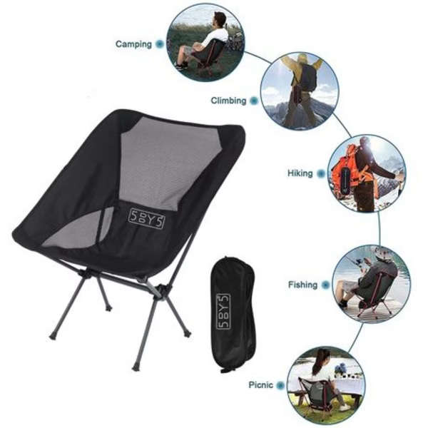 5by5 Ultralight Compact Camping Seat (With Aircraft Grade Aluminium Frame)
