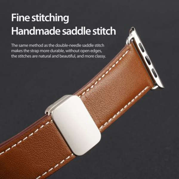 Dux Ducis Genuine Leather Strap compatible with Apple Watch 38/40/41mm