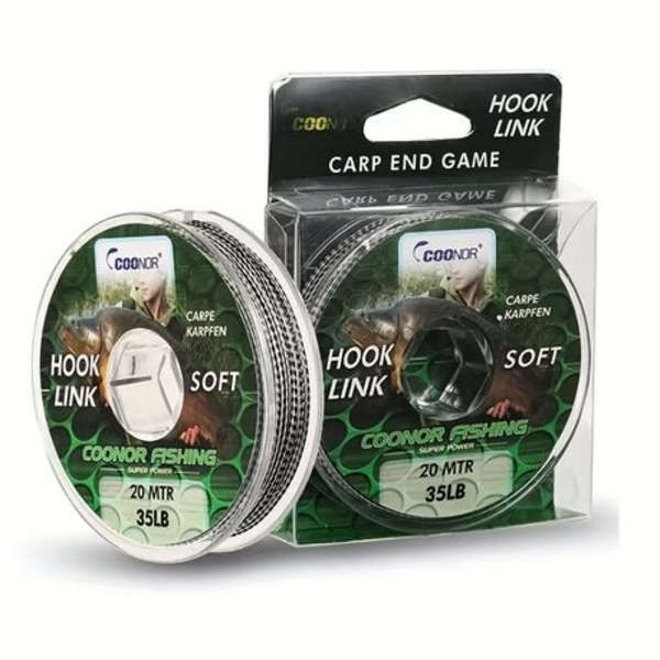 500pcs Fishing Hooks with20m 35LB Hook Link