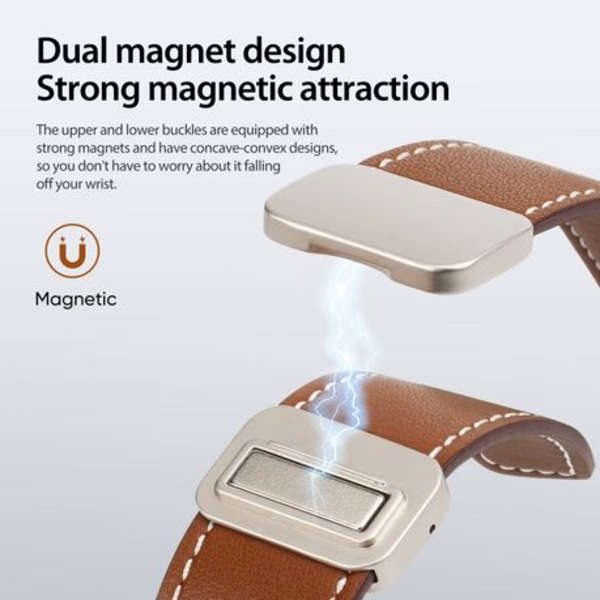 Dux Ducis Genuine Leather Strap compatible with Apple Watch 38/40/41mm