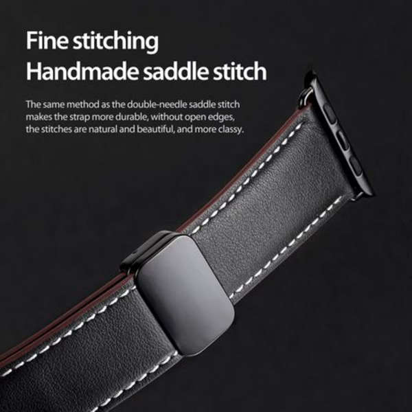 Dux Ducis Genuine Leather Strap compatible with Apple Watch 38/40/41mm