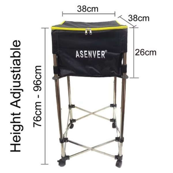 ASENVER Tennis Ball Hopper Cart