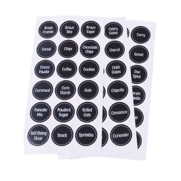 144 Piece Jar &amp; Spice Adhesive Labels