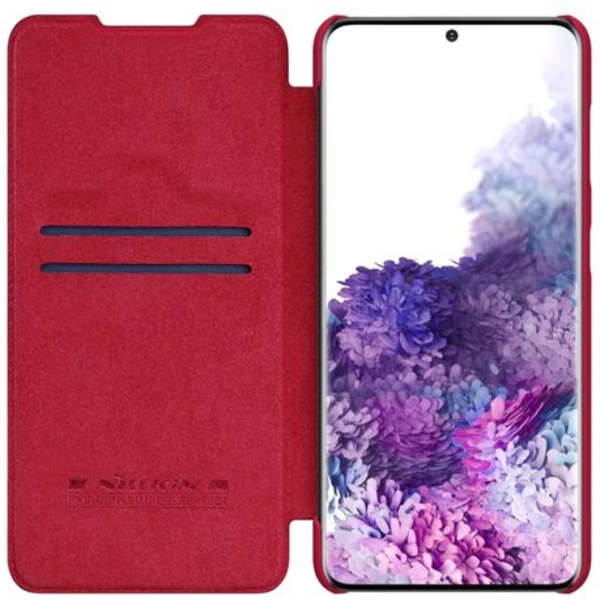 Nillkin Qin Series Leather Card Cover for Samsung S21 6.2" (Red)
