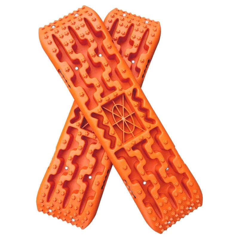 Recovery Traction Sand/Mud Tracks with Jack Base (Set Of 2) - Orange