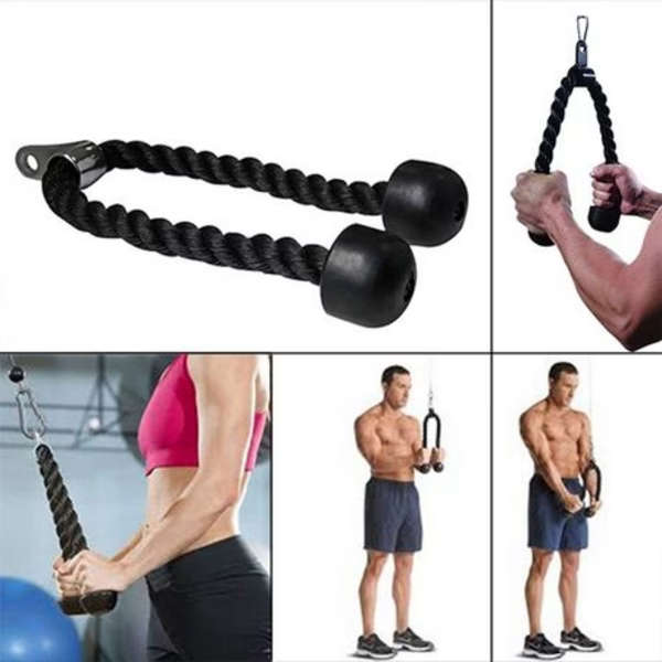 Dual Tricep Rope (68cm Total - 34cm per side)
