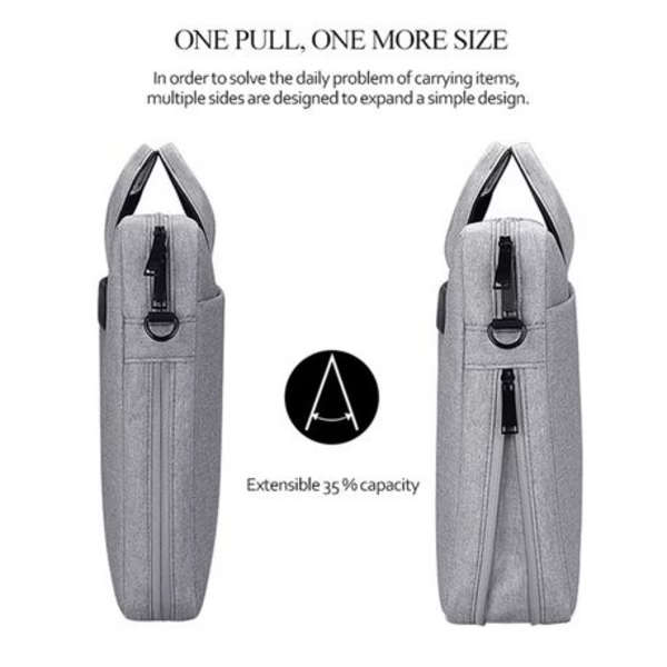 Dj06 Series 13.3 Inch Multi-Functional Laptop Bag - Grey