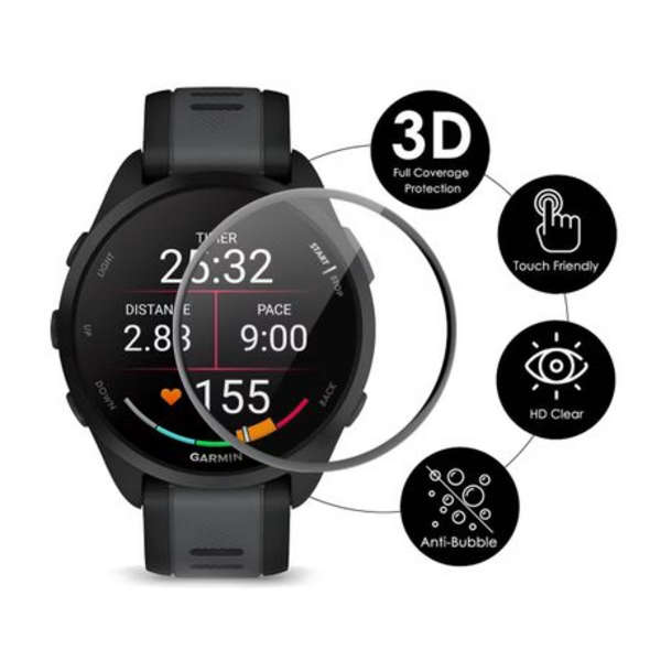 5PCS WILK Acrylic Screen Protectors with 3D Edge for Garmin Forerunner 165