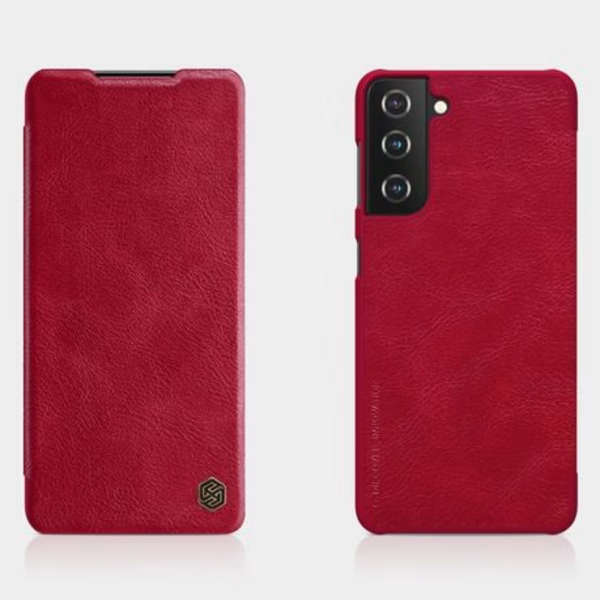 Nillkin Qin Series Leather Card Cover for Samsung S21 6.2" (Red)