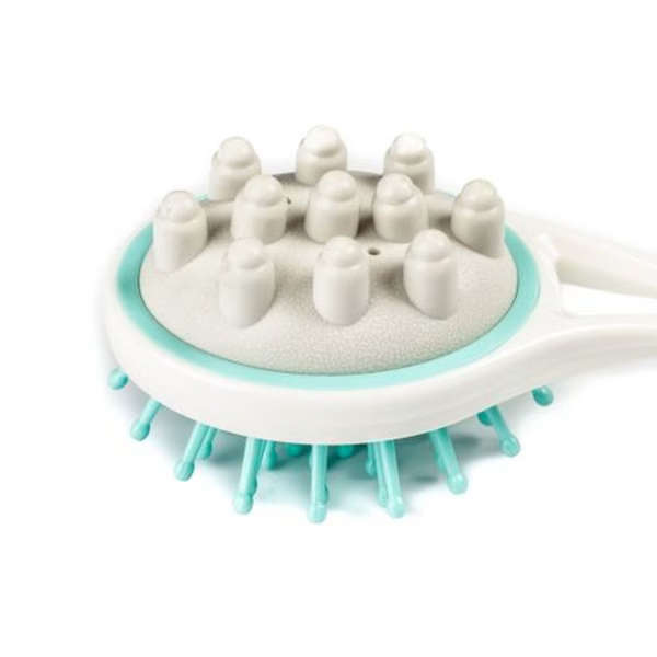 Multifunctional Body Knock Massager with Telescopic Back Scratcher - Blue