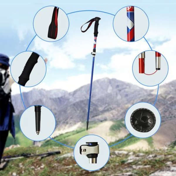 KODENOR Aluminum Alloy Trekking Pole - Black