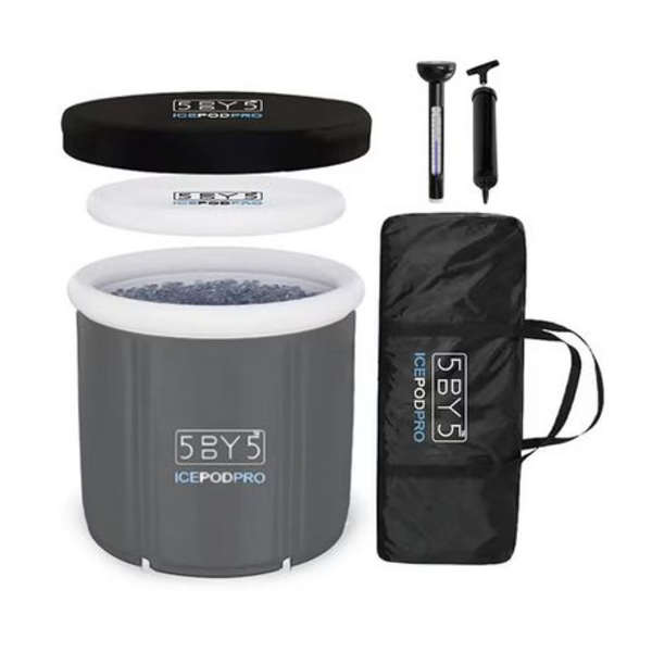 5by5 IcePodPro V2.0 Ice Bath With Bag, Thermometer &amp; Hand Pump