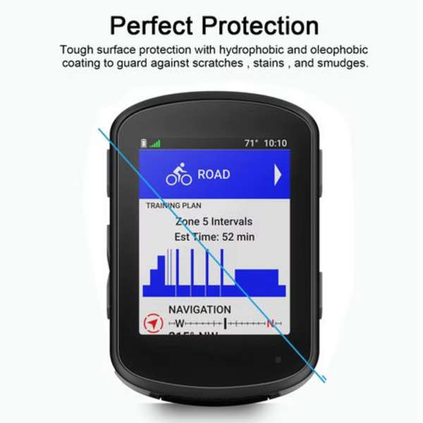 2x Tempered Glass Screen Protectors for Garmin Edge 540 / 840
