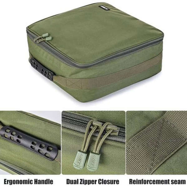 Leo Fishing Reel &amp; Gear Bag With Removable Partitions (37x37x15cm)