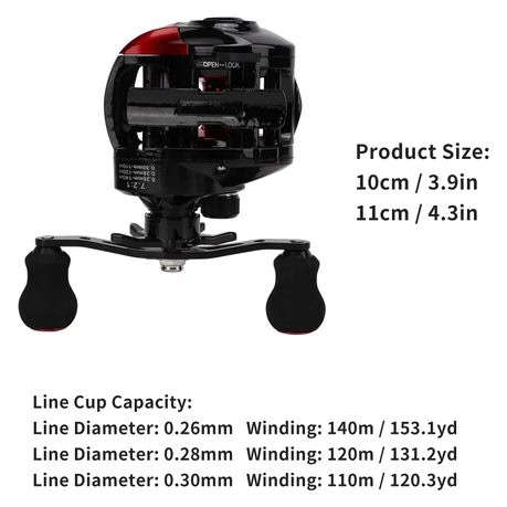 Luye PRO Baitcasting Reel AE2000 - Left Hand