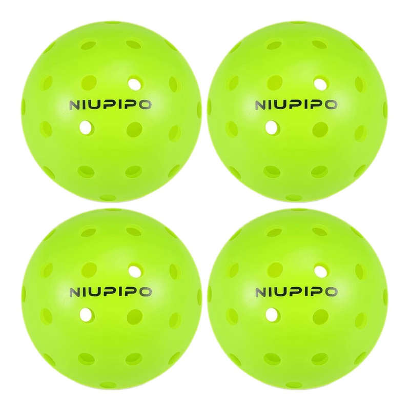 Niupipo - Outdoor 40 Hole Pickleball Balls - 8 Pack