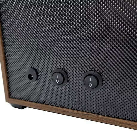 USB Powered Four Watch Winder with Glass Door-LED Backlit (Walnut Finish)