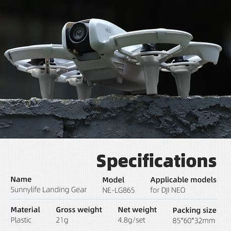 Sunnylife Heightened Landing Gear For DJI NEO - Grey
