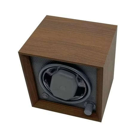 USB Powered Single Watch Winder with LED Backlight (Walnut Finish)