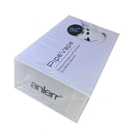 Anlerr PipeVape Dry Herb Vaporizer with OLED Screen - White