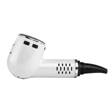 Anlerr PipeVape Dry Herb Vaporizer with OLED Screen - White