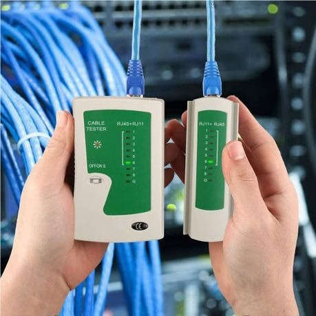 RJ45 Network Crimping Tool Set with Pass-through Crimper & Connectors